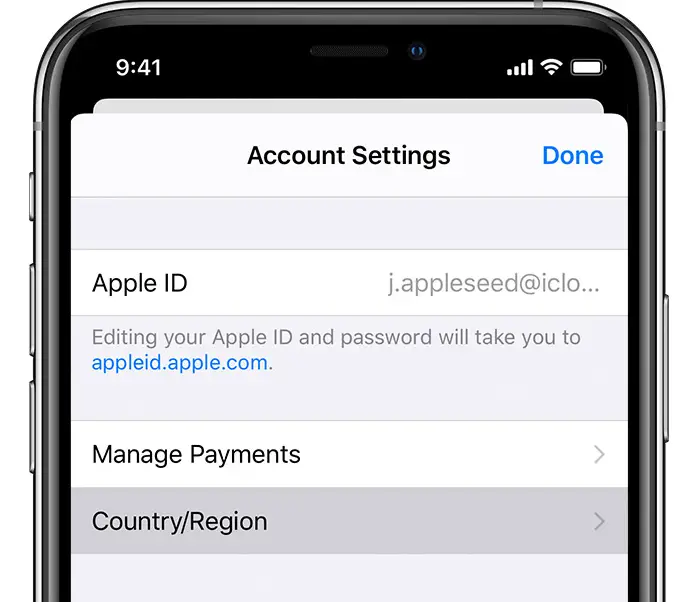 Apple ID-regio wijzigen